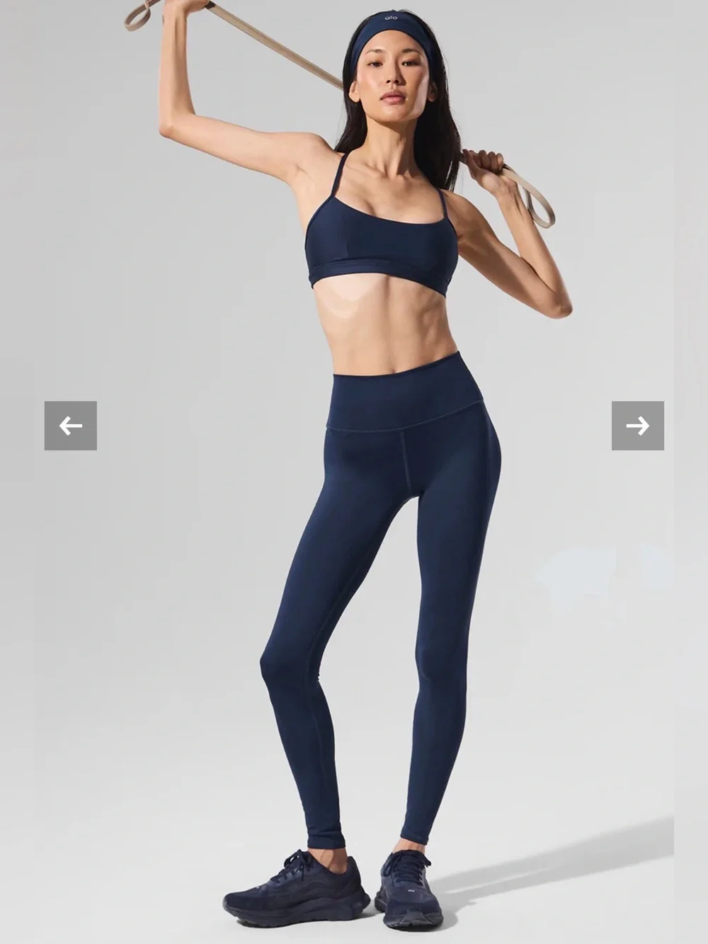 Alo Yoga Navy High-Waist Airlift Legging size Medium